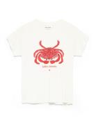 Romall Crab Tee Ss Tops T-shirts & Tops Short-sleeved White Lollys Lau...