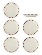 Jolly Plate Home Tableware Plates Dinner Plates Red Bloomingville