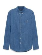 Slim Fit Chambray Shirt Designers Shirts Casual Blue Polo Ralph Lauren