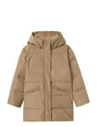Nkfmedow03 Puffer Jacket Long Fo Toppatakki Beige Name It