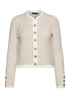 Janai Textured Cardigan Tops Knitwear Cardigans White French Connectio...