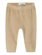 Nbfnorah Vel Legging Bottoms Leggings Beige Name It