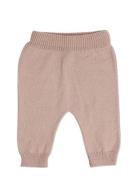 Pants, Flat Knit Merino Wool, Brown Bottoms Trousers Pink Smallstuff