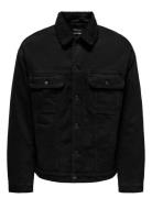 Onswilson Sherpa Blk 0971 Dnm Jacket Farkkutakki Denimtakki Black ONLY...