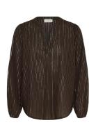 Kaluise Blouse Tops Blouses Long-sleeved Brown Kaffe