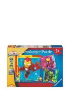 Iron Man & His Awesome Friends 3X49P Toys Puzzles And Games Puzzles Cl...