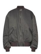 Over D Twill Bomber Jacket Bombertakki Grey Weekday