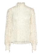 Skallo Tops Blouses Long-sleeved Cream Munthe