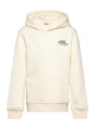 Graphic Hoodie Tops Sweat-shirts & Hoodies Hoodies Cream GANT