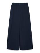 Laurafv Bottoms Trousers Wide Leg Navy FIVEUNITS