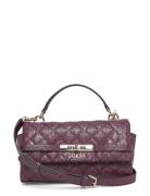 Idra Top Handle Flap Bags Top Handle Bags Purple GUESS