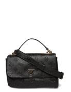 Tisha Top Handle Flap Bags Top Handle Bags Black GUESS