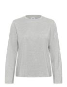 Hagasz Ls Blouse Tops T-shirts & Tops Long-sleeved Grey Saint Tropez