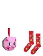 1-Pack Holiday Pig Sock Gift Set Lingerie Socks Regular Socks Pink Hap...