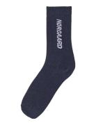 Sock Single Play Lingerie Socks Regular Socks Navy Mads Nørgaard
