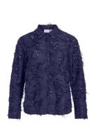 Vimisanja L/S Shirt Tops Shirts Long-sleeved Navy Vila