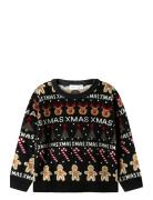 Nmmrasko Ls Knit Box Tops Knitwear Pullovers Black Name It