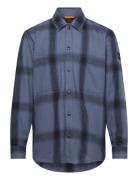 Locky_2_M Tops Overshirts Blue BOSS