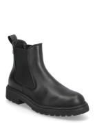 Th Leather Cleated Chelsea Chelsea-saappaat Bootsit Black Tommy Hilfig...