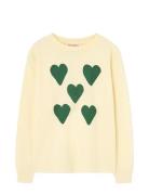 Hearts Yellow Dof Lonf Sleeve T-Shirt Tops T-shirts Long-sleeved T-shi...