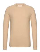 Knit Sweater Tops Knitwear Round Necks Beige Revolution