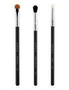 All Eyes Brush Trio Luomivärisivellin Black SIGMA Beauty