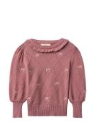 Alon Bow Blouse Tops Blouses & Tunics Pink Fliink