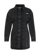 Ls Denim Mini Dress Ck Essential Lyhyt Mekko Black Calvin Klein Jeans