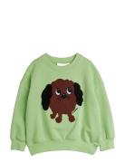 Doggie Chenille Sweatshirt Tops Sweat-shirts & Hoodies Sweat-shirts Gr...