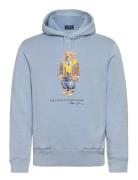 Polo Bear Garment-Dyed Fleece Hoodie Tops Sweat-shirts & Hoodies Hoodi...