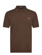 The Fred Perry Shirt Tops Polos Short-sleeved Brown Fred Perry