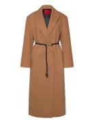 Majesti-1 Ohut Pitkä Takki Brown HUGO