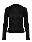 Ecursa Tops T-shirts & Tops Long-sleeved Black BOSS