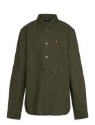 Oxford Shirt Tops Shirts Long-sleeved Shirts Khaki Green Lyle & Scott