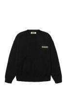 Wbkurt Wobbly Crew Tops Knitwear Round Necks Black Woodbird