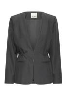 Ihfava Bl Blazers Single Breasted Blazers Grey ICHI
