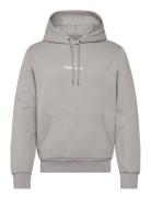 Logo Double-Knit Hoodie Tops Sweat-shirts & Hoodies Hoodies Grey Polo ...