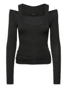 Combined Crew Neck Sweater Tops T-shirts & Tops Long-sleeved Grey Mang...