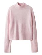 Nlfriaa Ls Short Turtleneck Knit Tops Knitwear Pullovers Pink LMTD
