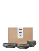 Nordic Rain Dinner Set For Four Home Tableware Bowls Breakfast Bowls G...