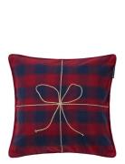 Wrapped Checked Organic Flannel Pillow Cover Home Textiles Cushions & ...
