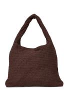 Braided Large Bag Bags Top Handle Bags Brown Gina Tricot