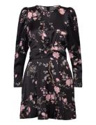 Satin Mini Dress Lyhyt Mekko Black By Ti Mo