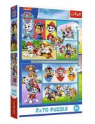Pappussel Trefl 2X70 Bitar Paw Patrol Toys Puzzles And Games Puzzles C...