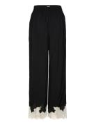 Objdalme Mw Lace Pants E Aw Fair Bottoms Trousers Straight Leg Black O...