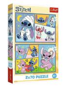 Pappussel Trefl 2X70 Bitar Lilo & Stitch Toys Puzzles And Games Puzzle...