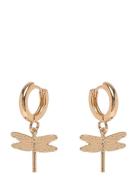 Dragonfly Small Hoop Earrings Korvakoru Korut Gold Timi Of Sweden