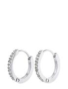 Nilea - Crystal Hoop Earrings Stainless Steel Accessories Jewellery Ea...