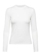 Lidie Ls Top Tops T-shirts & Tops Long-sleeved White Noella