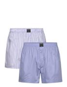 Cotton Stretch Woven Boxer Shorts 2P Bokserit Blue Björn Borg